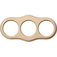 Рамка на 3 поста (светлый бук, Legend Wave) / WL20-frame-03