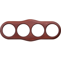 Рамка на 4 поста (итальянский орех, Legend Wave) / WL20-frame-04