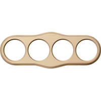 Рамка на 4 поста (светлый бук, Legend Wave) / WL20-frame-04