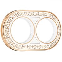 Рамка на 2 поста Retro (белое золото, Antik Runda) / WL70-frame-02