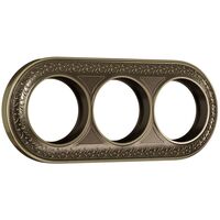 Рамка на 3 поста Retro (бронза, Antik Runda) / WL70-frame-03