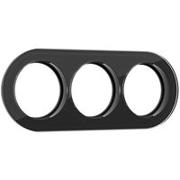 Рамка на 3 поста (черный, Favorit Runda) / WL21-frame-03