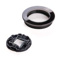 Рамка на 1 пост (черный, Favorit Runda) / W0015108