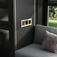 Рамка на 3 поста (шампань, AluMax) / W0033511