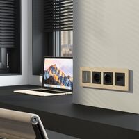 Рамка на 4 поста (шампань, AluMax) / W0043511