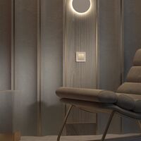 Рамка на 1 пост (айвори/белый, Split) / W0013066