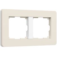 Рамка на 2 поста (айвори/белый, Split) / W0023066