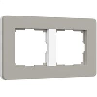 Рамка на 2 поста (дымчатый/белый, Split) / W0023067