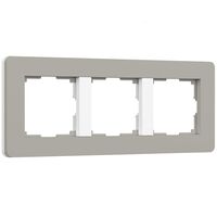 Рамка на 3 поста (дымчатый/белый, Split) / W0033067