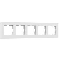 Рамка на 5 поста (белый матовый, Slab) / W0052961