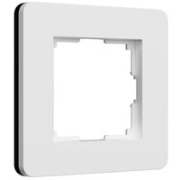 Рамка на 1 пост (белый/черный, Split) / W0013068