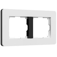 Рамка на 2 поста (белый/черный, Split) / W0023068