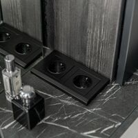 Рамка на 2 поста (черный, Stark) / W0021808