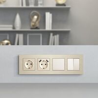 Рамка на 4 поста (шампань, AluMax) / W0043511