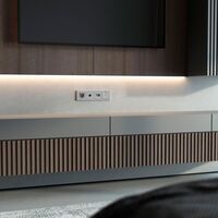 Рамка на 4 поста (серебряный, Stark) / W0041806