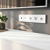 Рамка на 5 поста (белый матовый, Slab) / W0052961