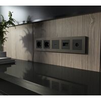 Рамка на 5 поста (бронза матовый, Slab) / W0052963