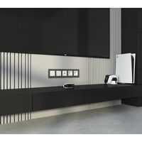 Рамка на 5 поста (бронза матовый, Slab) / W0052963