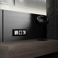 Выключатель трехклавишный (серебряный матовый) / W1130065