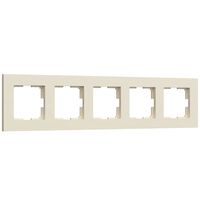 Рамка на 5 поста (айвори матовый, Slab) / W0052962