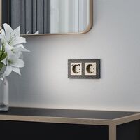 Розетка с заземлением (шампань) / W1171011