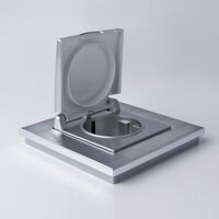 Рамка на 1 пост (алюминий, Aluminium) / W0011706