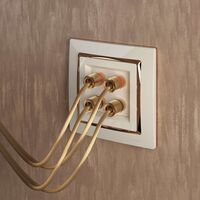 Акустическая розетка (слоновая кость) / WL03-AUDIOx4