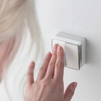 Выключатель двухклавишный с подсветкой Gallant (белый) / W5020101