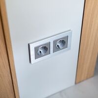 Рамка на 2 поста (алюминий, Aluminium) / WL11-Frame-02