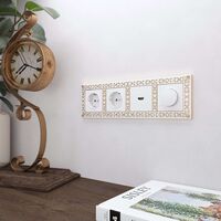 Рамка на 4 поста (белое золото, Antik) / WL07-Frame-04