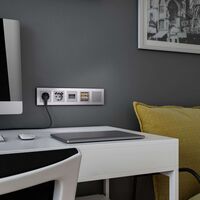 Рамка на 5 постов (алюминий, Aluminium) / WL11-Frame-05