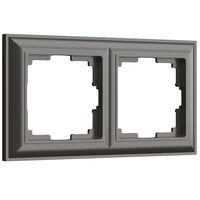 Рамка на 2 поста (серо-коричневый, Fiore) / WL14-Frame-02