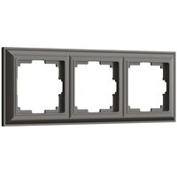 Рамка на 3 поста (серо-коричневый, Fiore) / WL14-Frame-03