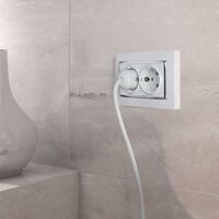 Рамка для двойной розетки (белый/хром, Snabb) / WL03-Frame-01-DBL-white