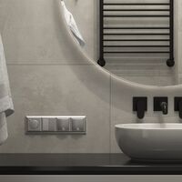 Рамка на 4 поста (серебряный, Fiore) / WL14-Frame-04