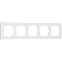 Рамка на 5 постов (белый, Basic) / W0052001