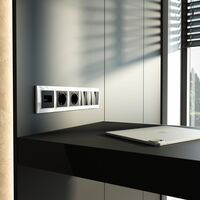 Рамка на 5 постов (белый, Basic) / W0052001