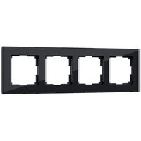 Рамка на 4 поста (черный, Favorit) / WL01-Frame-04