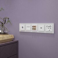 Рамка на 5 постов (белый матовый, Favorit) / WL01-Frame-05