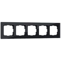 Рамка на 5 постов (черный, Favorit) / WL01-Frame-05