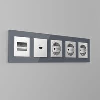 Рамка на 5 постов (серый, Favorit) / WL01-Frame-05