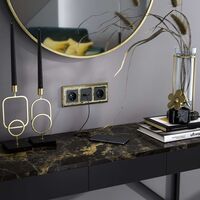 Рамка на 3 поста (золото/черный, Palacio Gracia) / WL77-Frame-03