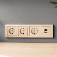 Розетка Ethernet RJ-45 (шампань рифленый) / W1181010