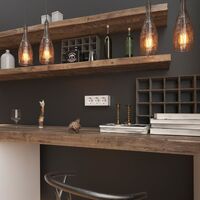 Розетка тройная с заземлением и шторками Gallant (белая) / W5073101