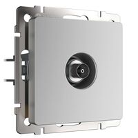 ТВ-розетка оконечная (серебряный) / WL06-TV