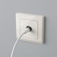 ТВ-розетка проходная (слоновая кость) / WL03-TV-2W-ivory