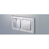 Рамка на 2 поста (серебряный, Vitel) / WL06-Frame-02