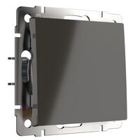 Выключатель одноклавишный проходной (серо-коричневый) / WL07-SW-1G-2W