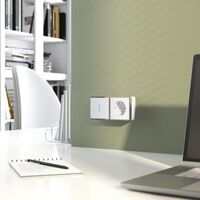 Выключатель одноклавишный с подсветкой Gallant (белый) / W5010101