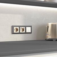 Выключатель одноклавишный с подсветкой (шампань) / W1110111